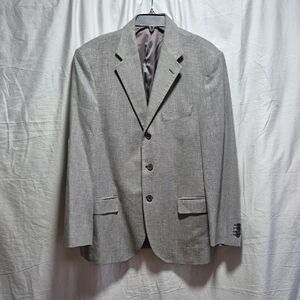 Luca D'Altiera Men's Wool Blend Gray Blazer Excellent Condition